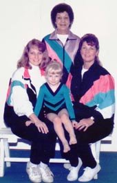 Myrna Clark and 4 generations of gymnastics